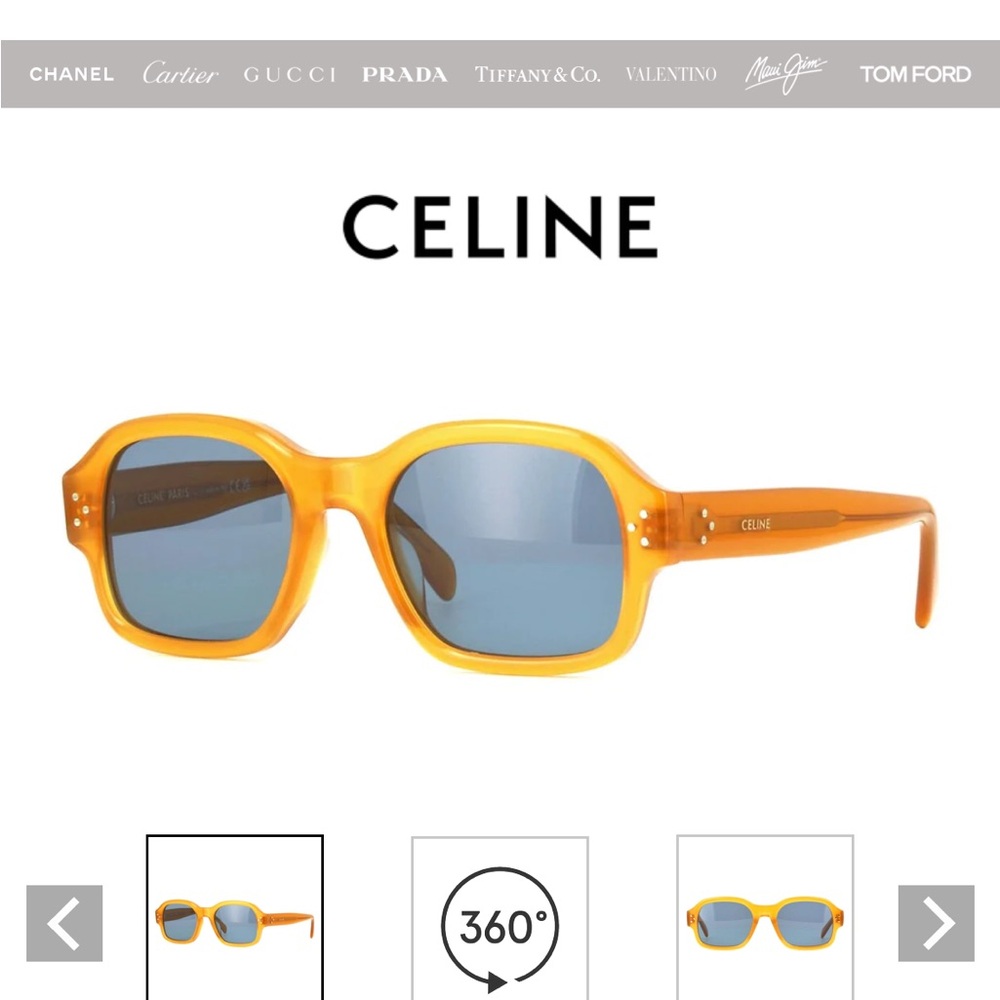 Celine CL40266U yellow/brown sunglasses